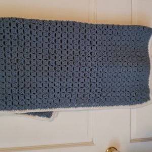 Handmade crocheted baby blanket